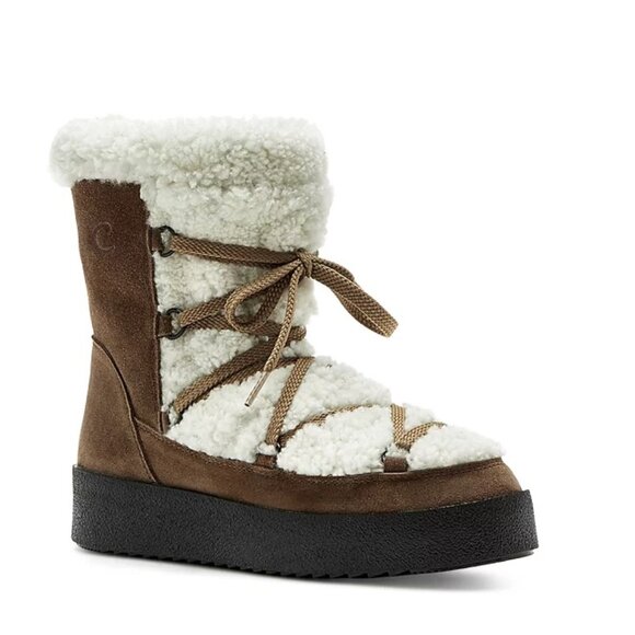 La CANADIENNE Eloise Shearling-lined Leather Boot Size EU 38 US 7.5 New - Picture 1 of 6